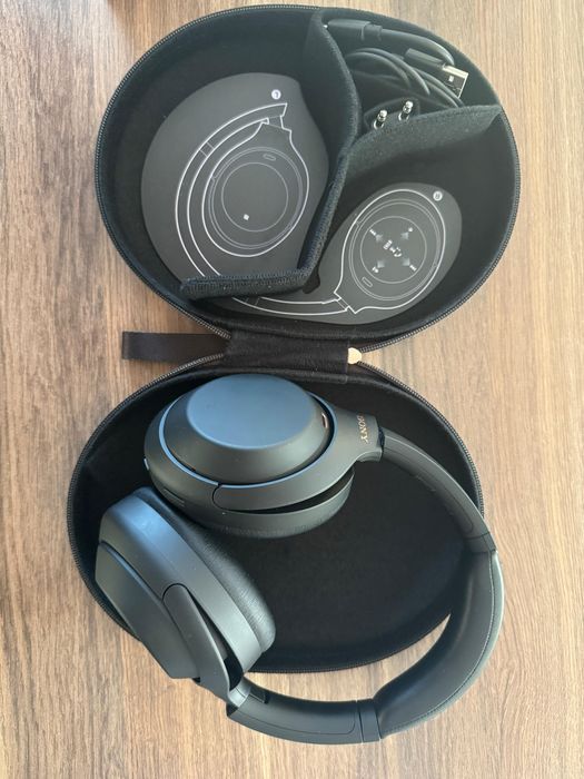 Casti Over the Ear Sony WH-1000XM4B, Wireless, Bluetooth, Noise cancel