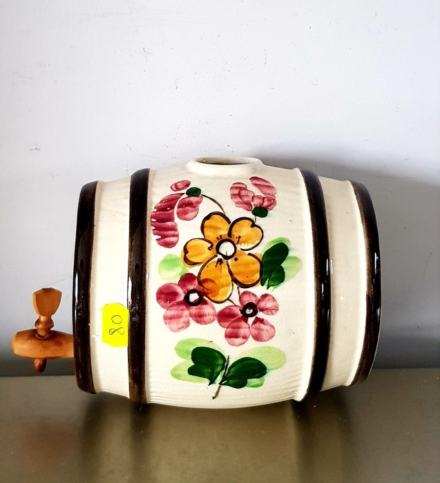 Carafa/Vază  veche din ceramică , porțelan și sticlă