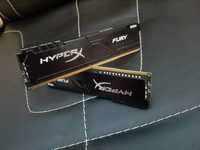 Оперативная память  DDR4 8Гб 2400 MHz HyperX Fury