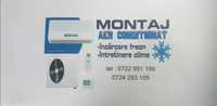 Montaj - reparații - incarcare cu freon aer conditionat