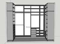 Индивидуальное проектирование гардеробной/шкафа для одежды