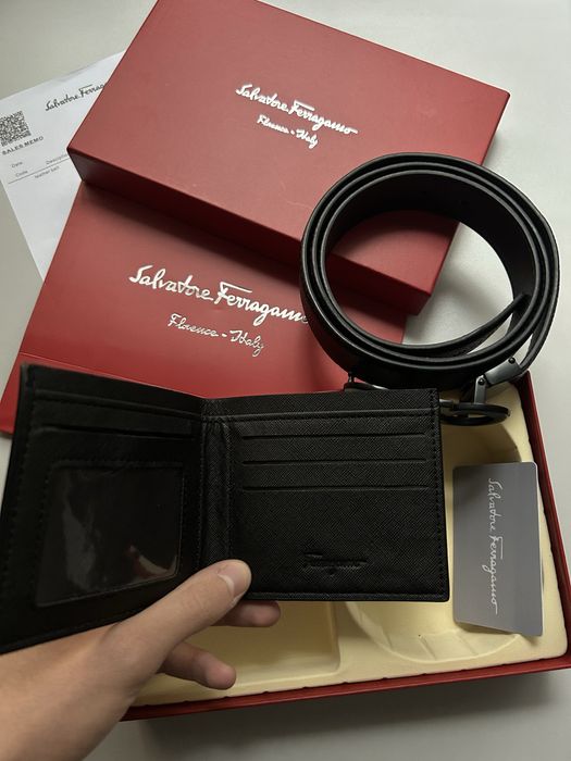 Salvatore Ferragamo колан и портфейл