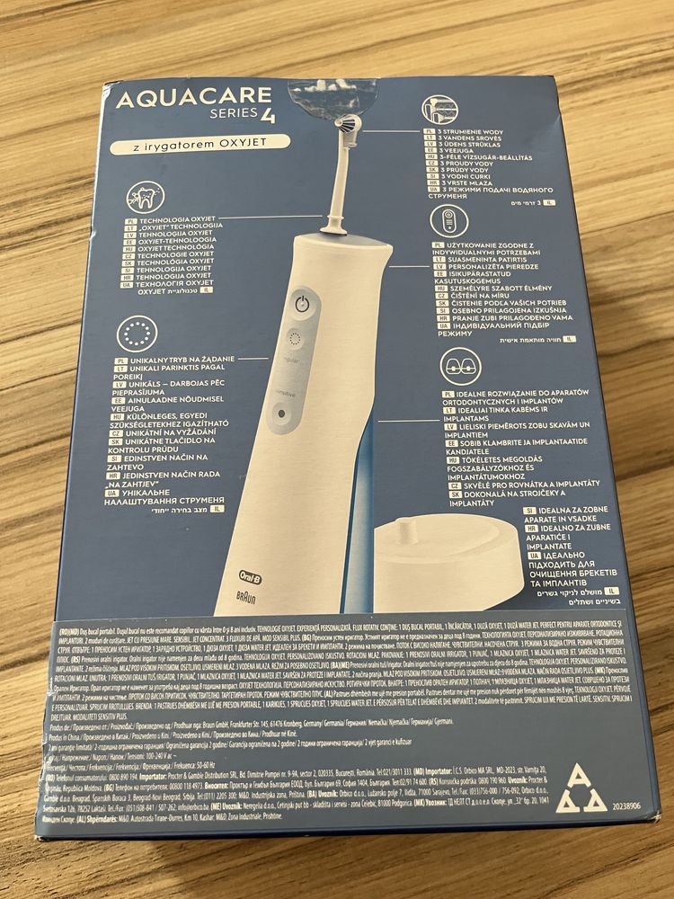 *НОВ* Oral B Aquacare series 4 зъбен душ Орал Б