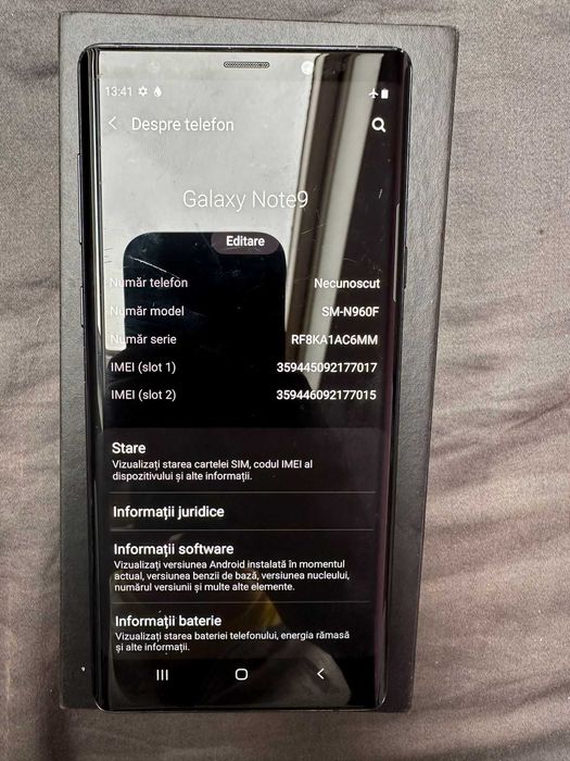 Samsung Note 9 Negru 512GB 8GB RAM Liber de retea