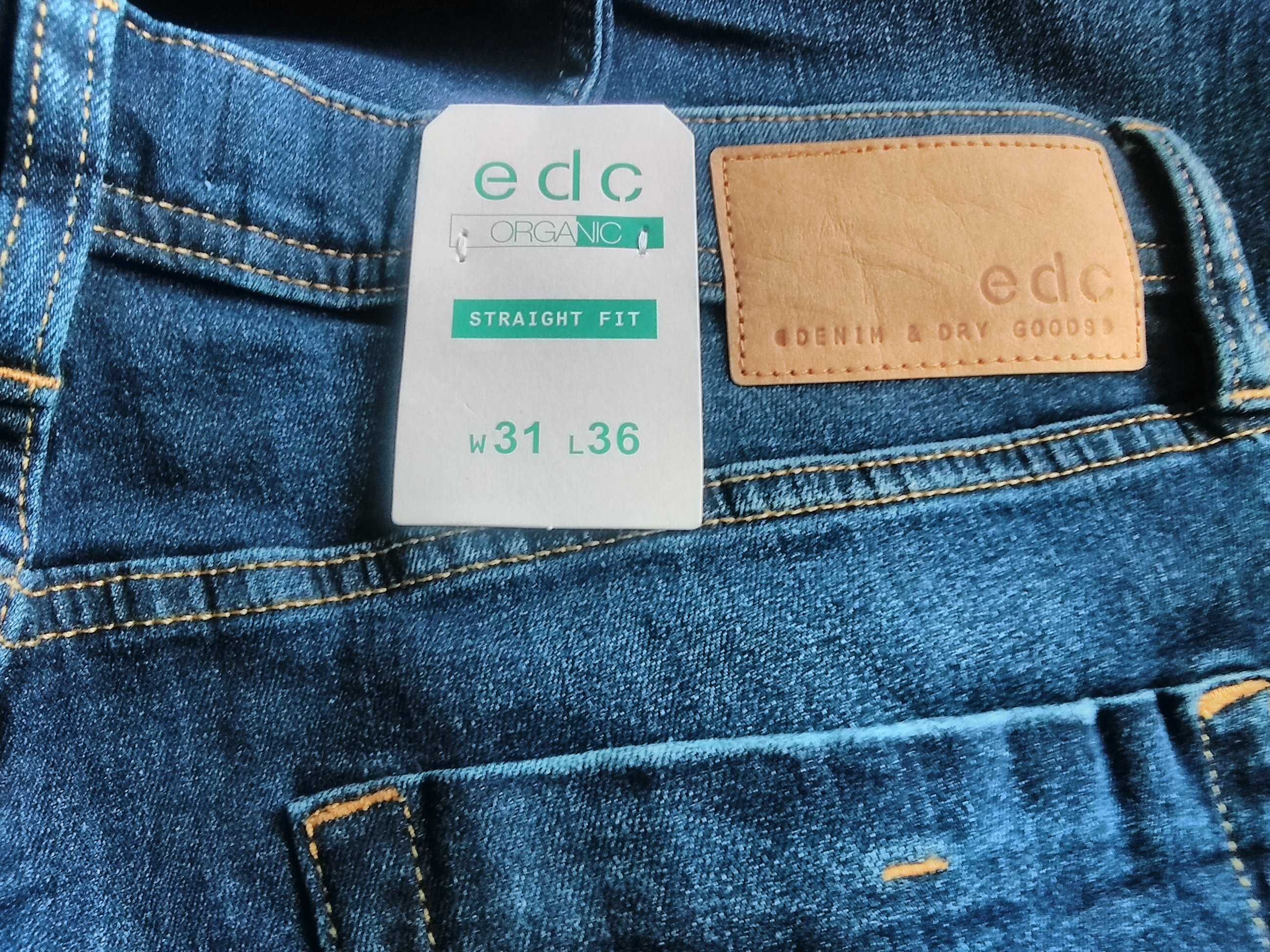 Мъжки дънки edc by ESPRIT Jeans blue 901, 31W/36L, organic памук, нови