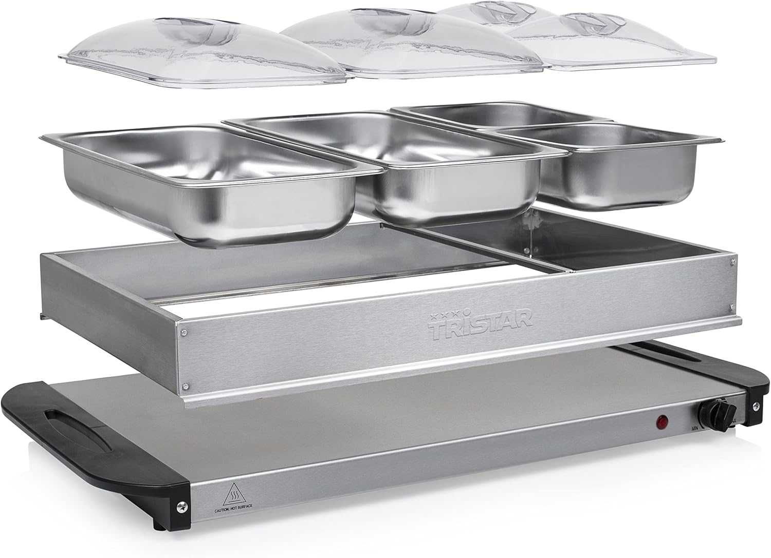 Tristar BP-6285 Сервиращ плот за бюфет, 300W, 4 отделения,  С ДЕФЕКТ