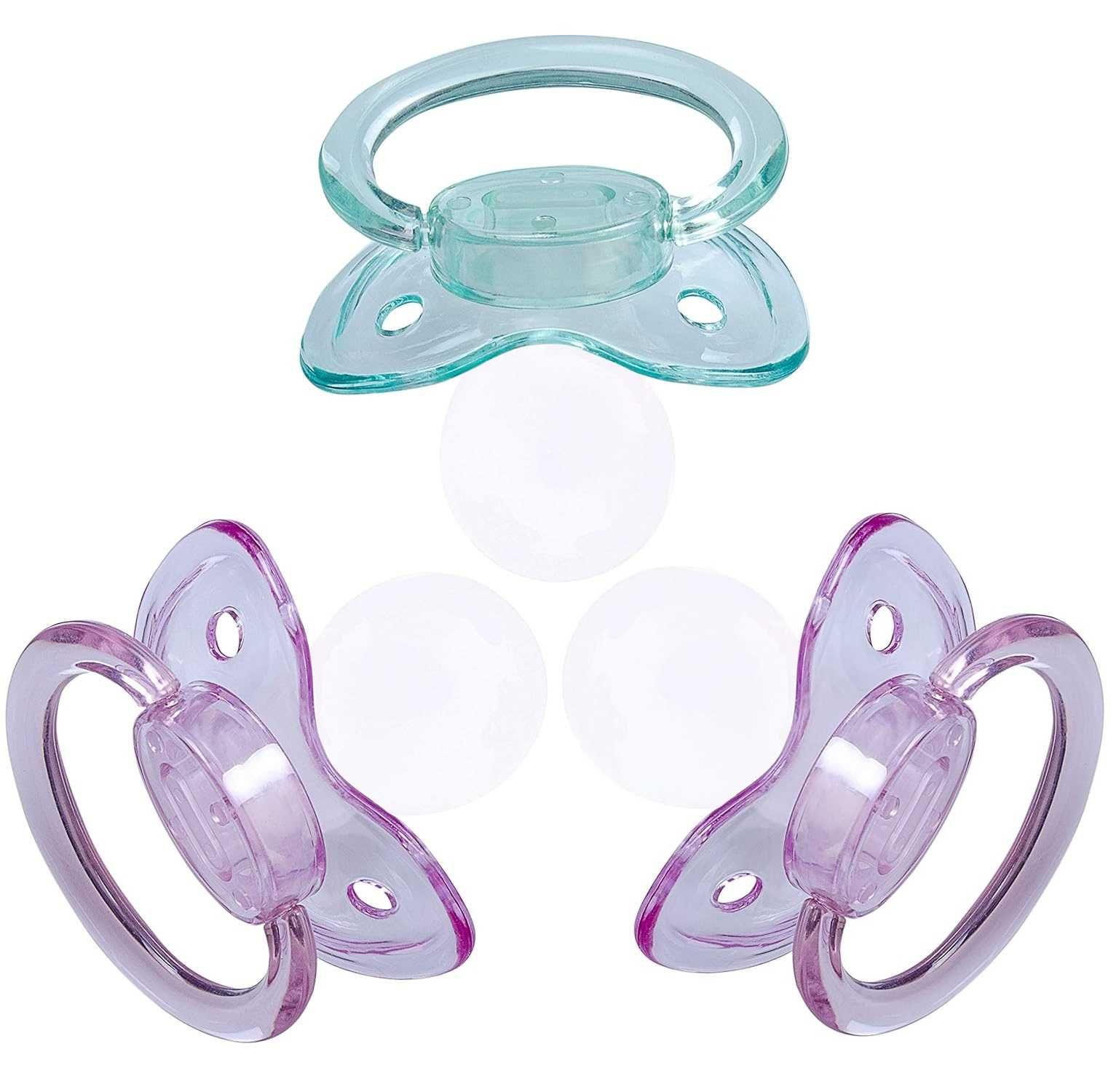 Set 72 suzete, biberon din Silicon, ortodontica, multicolor