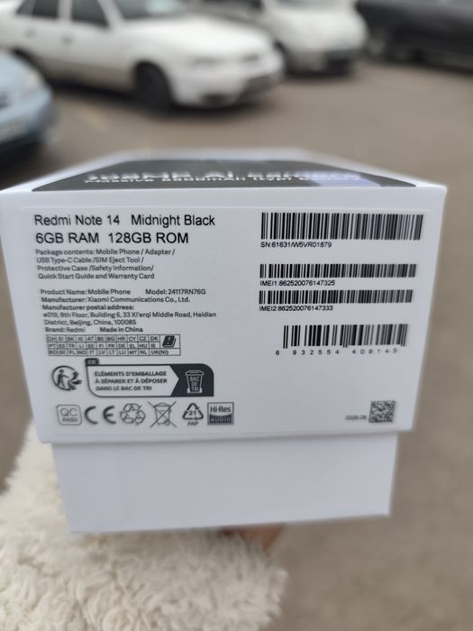 Redmi not 14 Rangi qora