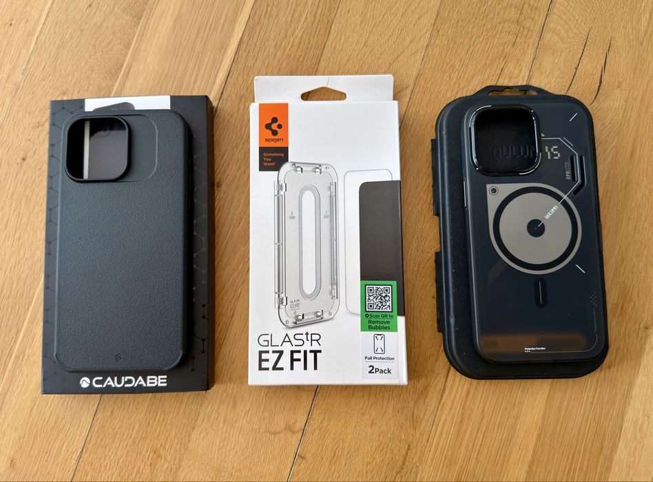 iPhone 15 Pro Max Protection Pack - Caudabe | Aulumu | Spigen