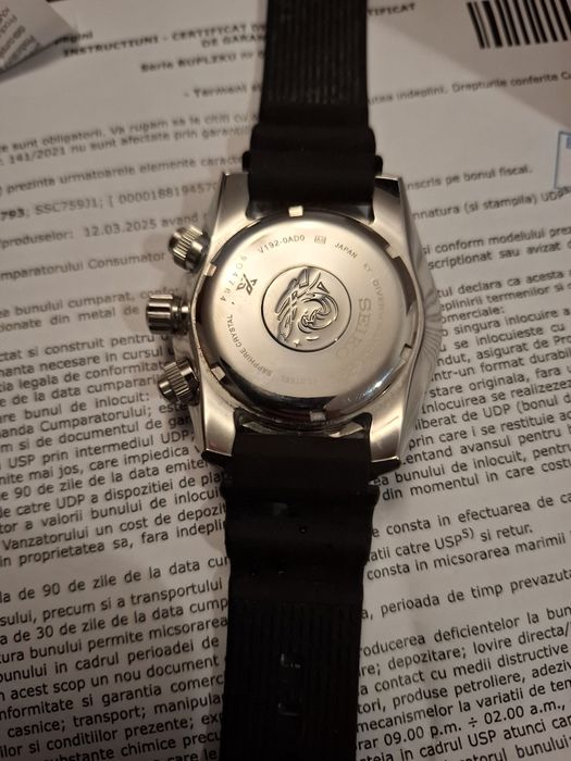 Vand ceas Seiko Solar Cronograf