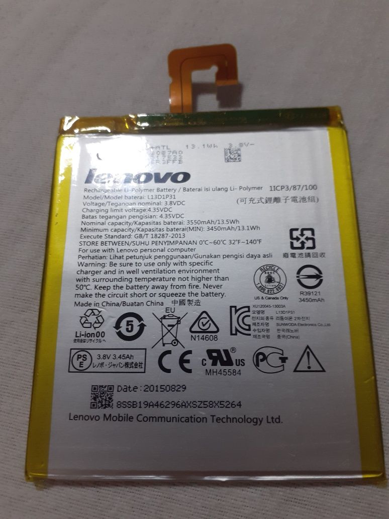 Accumulator tableta Lenovo3,8 V- 3550mAh