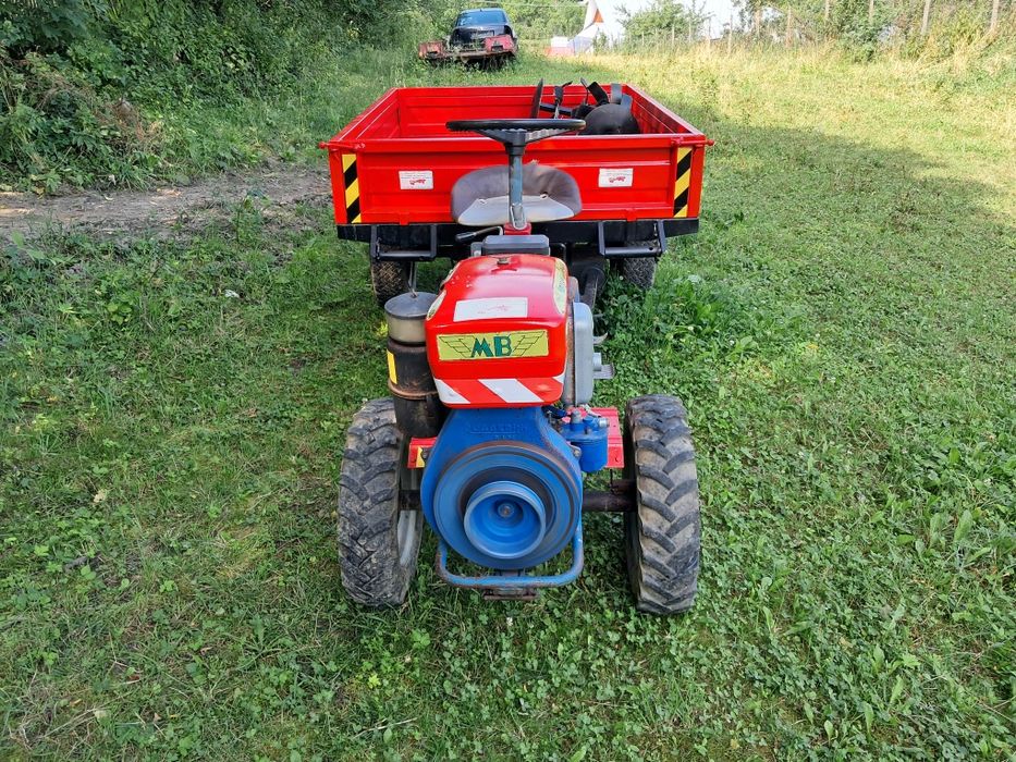 Motoagricola diesel 4x4 motocultor cu remorca