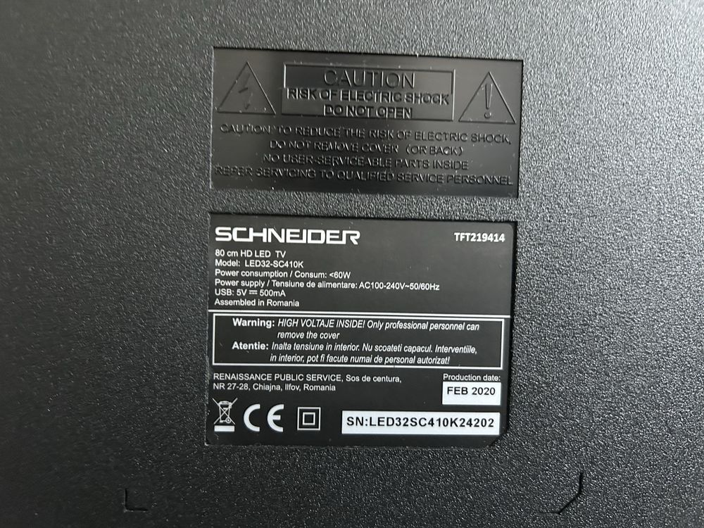 Tv Schneider HD Non-Smart 80 cm