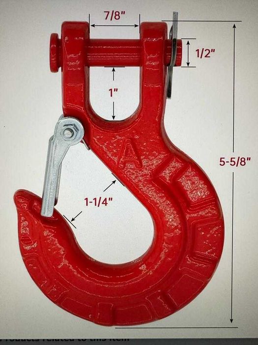Carlig cablu troliu otelit sau sintetic 3/8 Heavy Duty