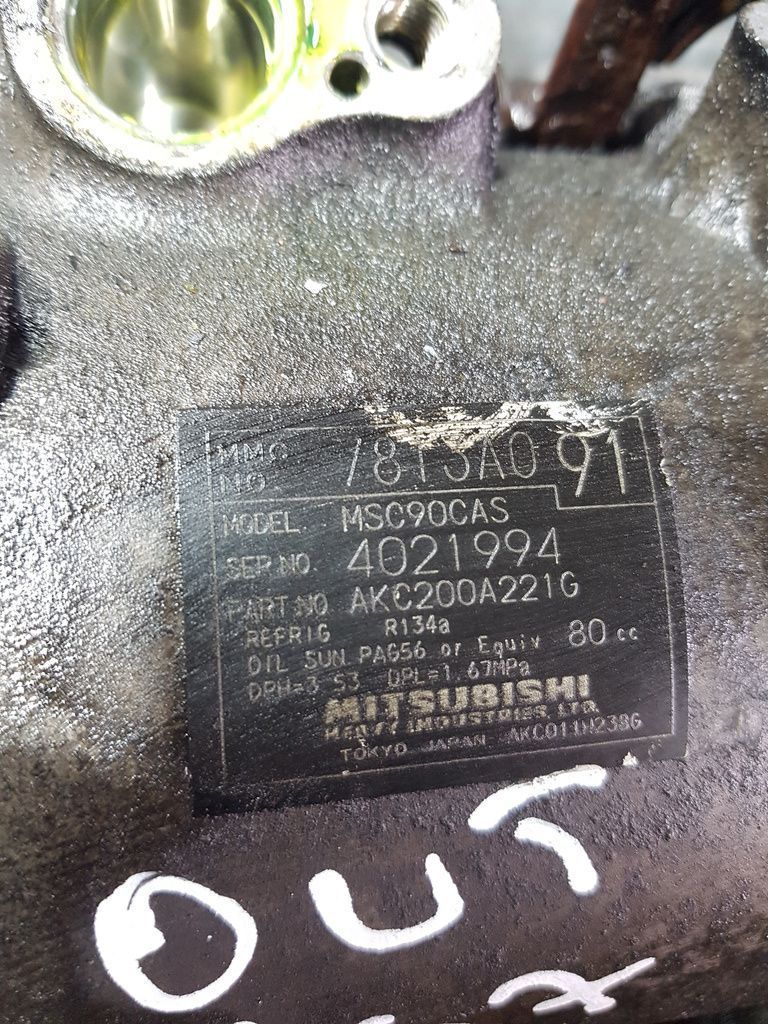 Compresor clima Mitsubishi Outlander 2.2 D 2007 - 2012 (667) MSC90CAS