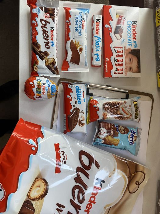 Киндер набор Kinder шоколод новогодние Короки кульки