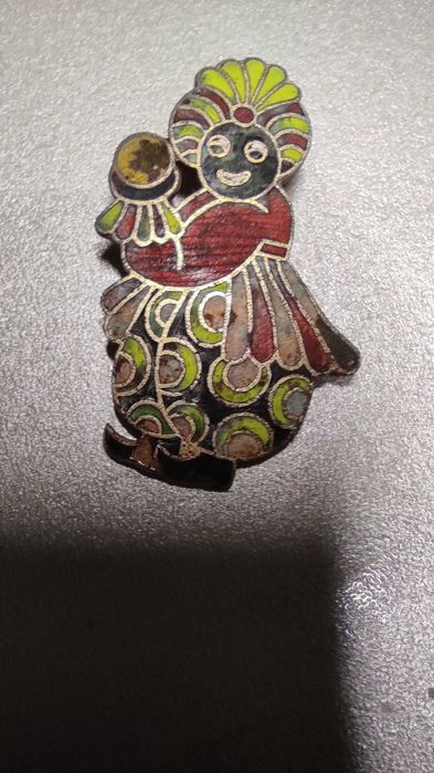 Брошка в этническом стиле.