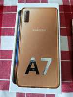 Vând telefon mobil Samsung Galaxy A7 (2018) Dual Sim, 64 GB, gold