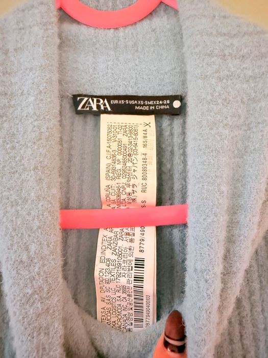 Дълга рокля без ръкав по тялото ZARA