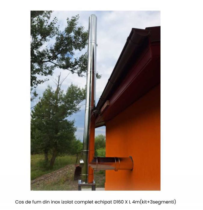 Cos de fum pentru centrale lemn,carbune,bricheti,peleti si altele