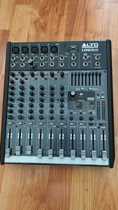 Alto professional Live 802 8 channel usb mixer with DSP