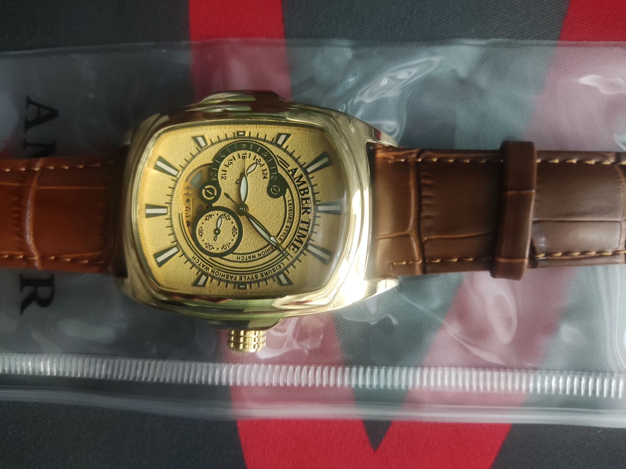 Новые кварцевые часы Amber Time (оригинал, сделаны в Китае)