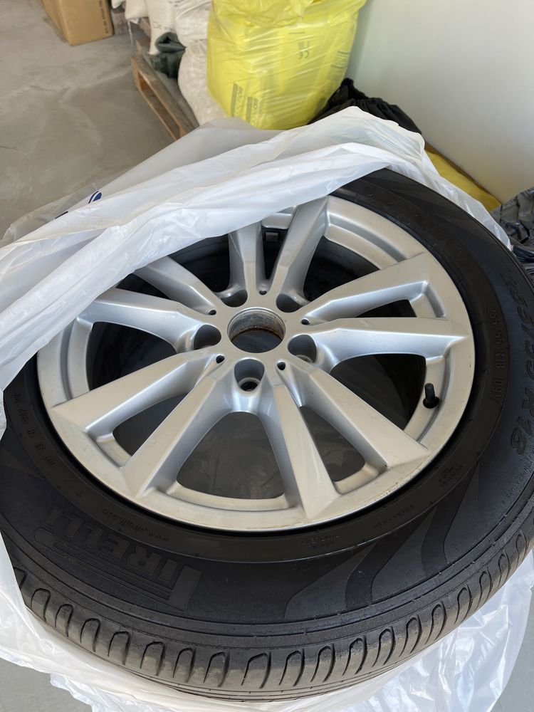 Jante 18 originale Bmw + Anvelope 255/50/18 Pirelli Run flat