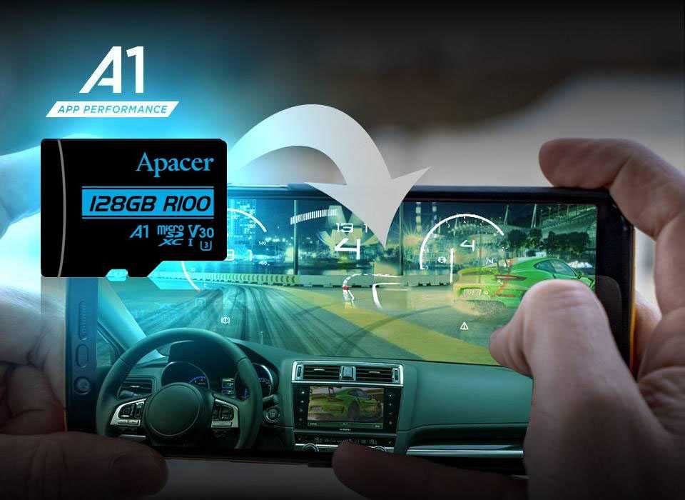 Оригинальные карты памяти Apacer MicroSD HC 128GB — 10 Class.