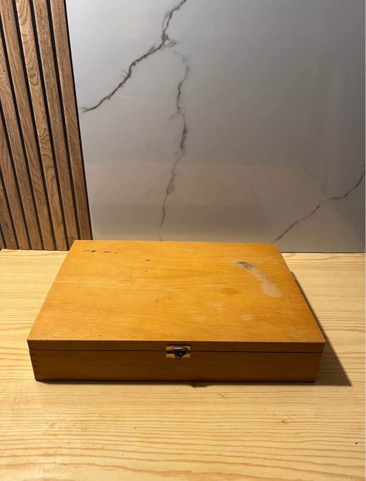 Set jocuri clasice in cutie de lemn - 6 jocuri in 1.