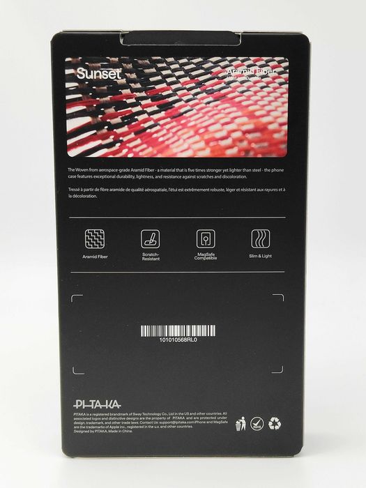 PITAKA Sunset Moonrise Tactile Woven Case for iPhone 16 Pro