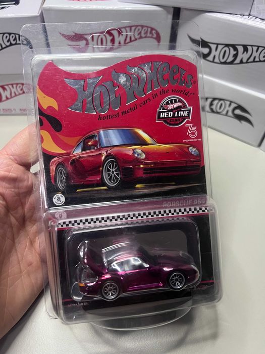 Porsche 959 RLC rosu Hotwheels premium