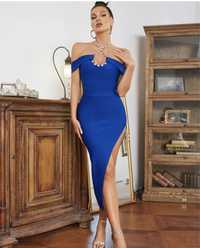 Rochie albastra eleganta