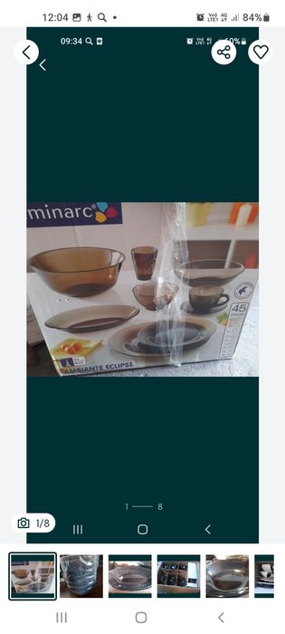 Столовый  частично б/у на 6 персон+подарок из моих объявлений