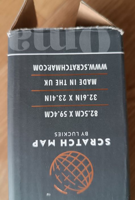 Скреч карта на света