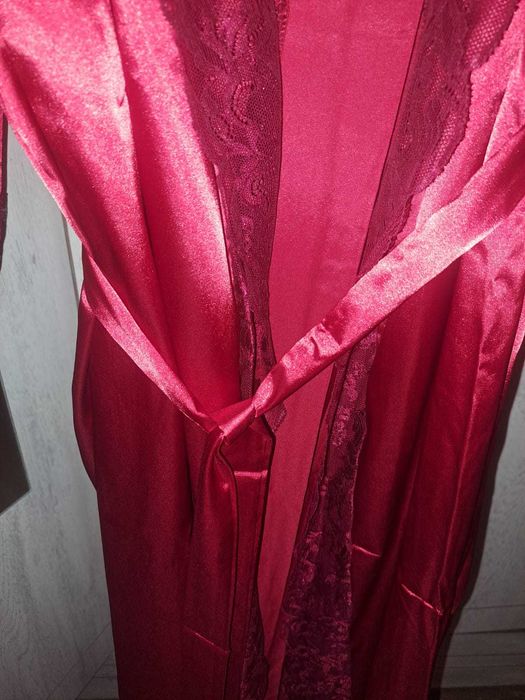 Halat satin cu dantela dantelă 4XL