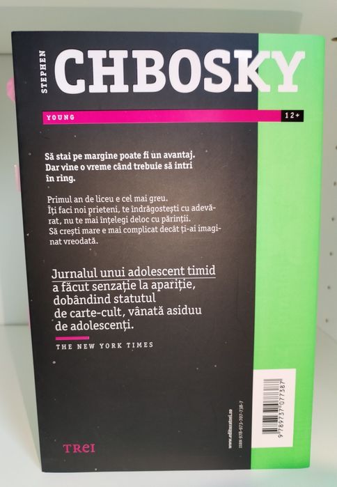 "Jurnalul unui adolescent timid" - Stephen Chbosky