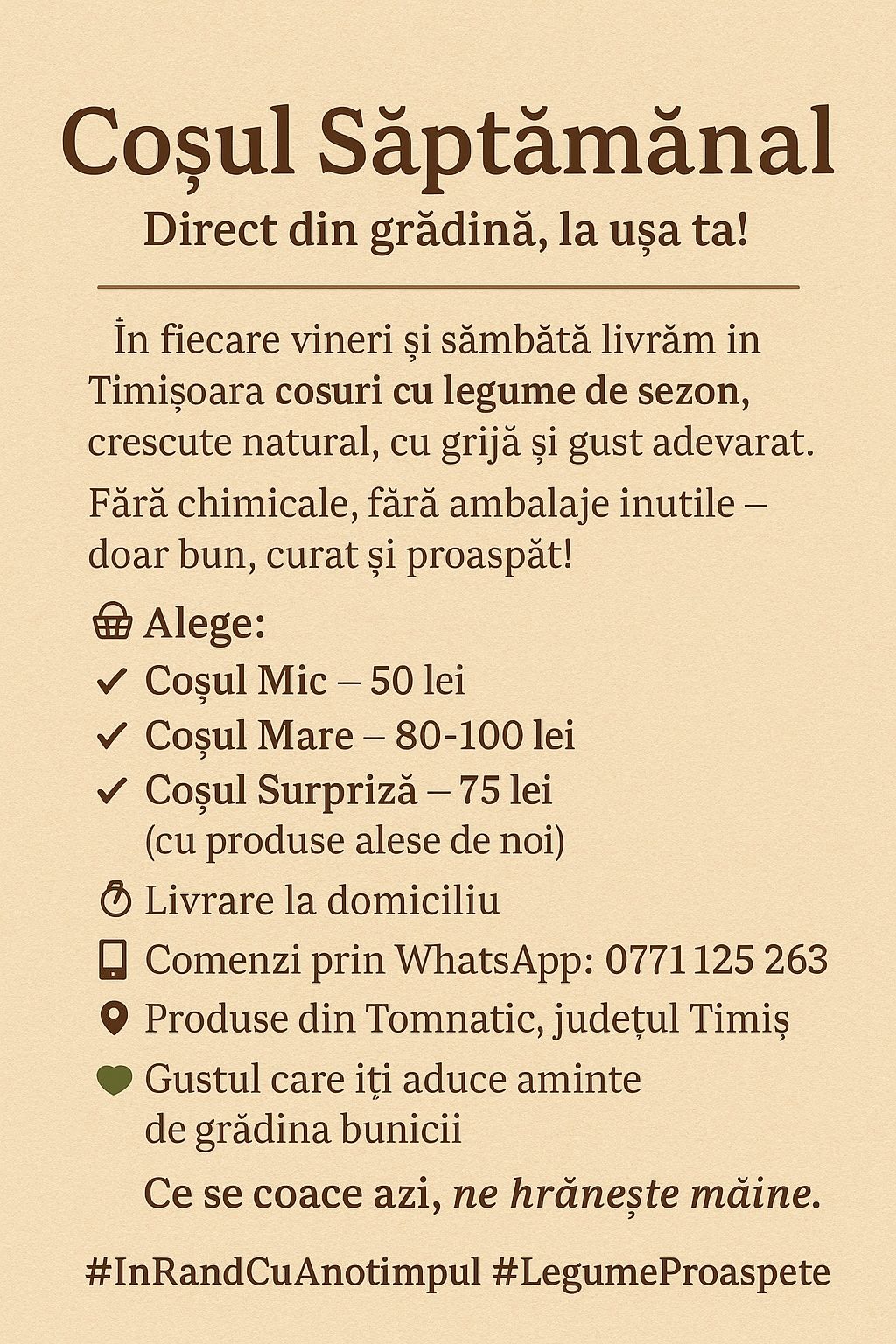 Legume de sezon , produse naturale