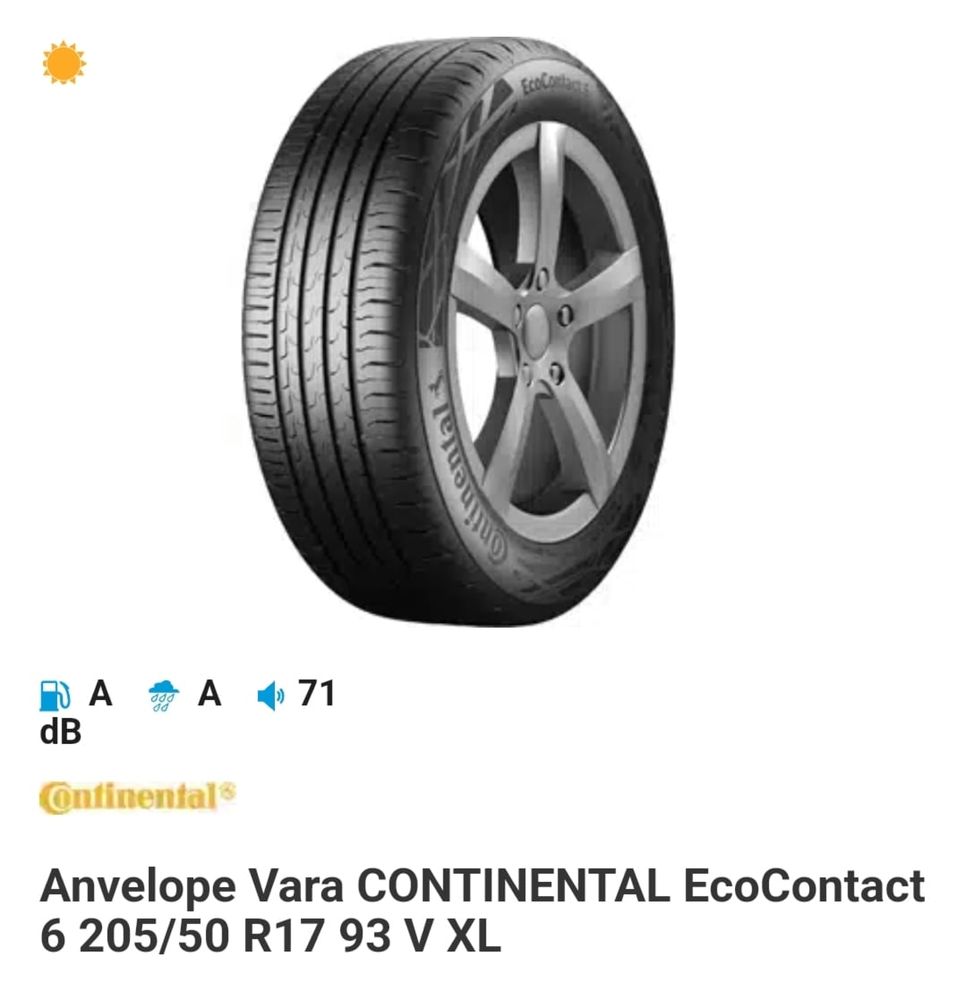 Anvelope noi continental 205-55 17 ECO contact 6