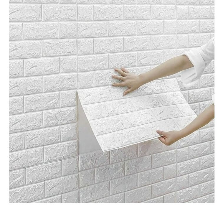 Самоклеющие 3д панели кирпич