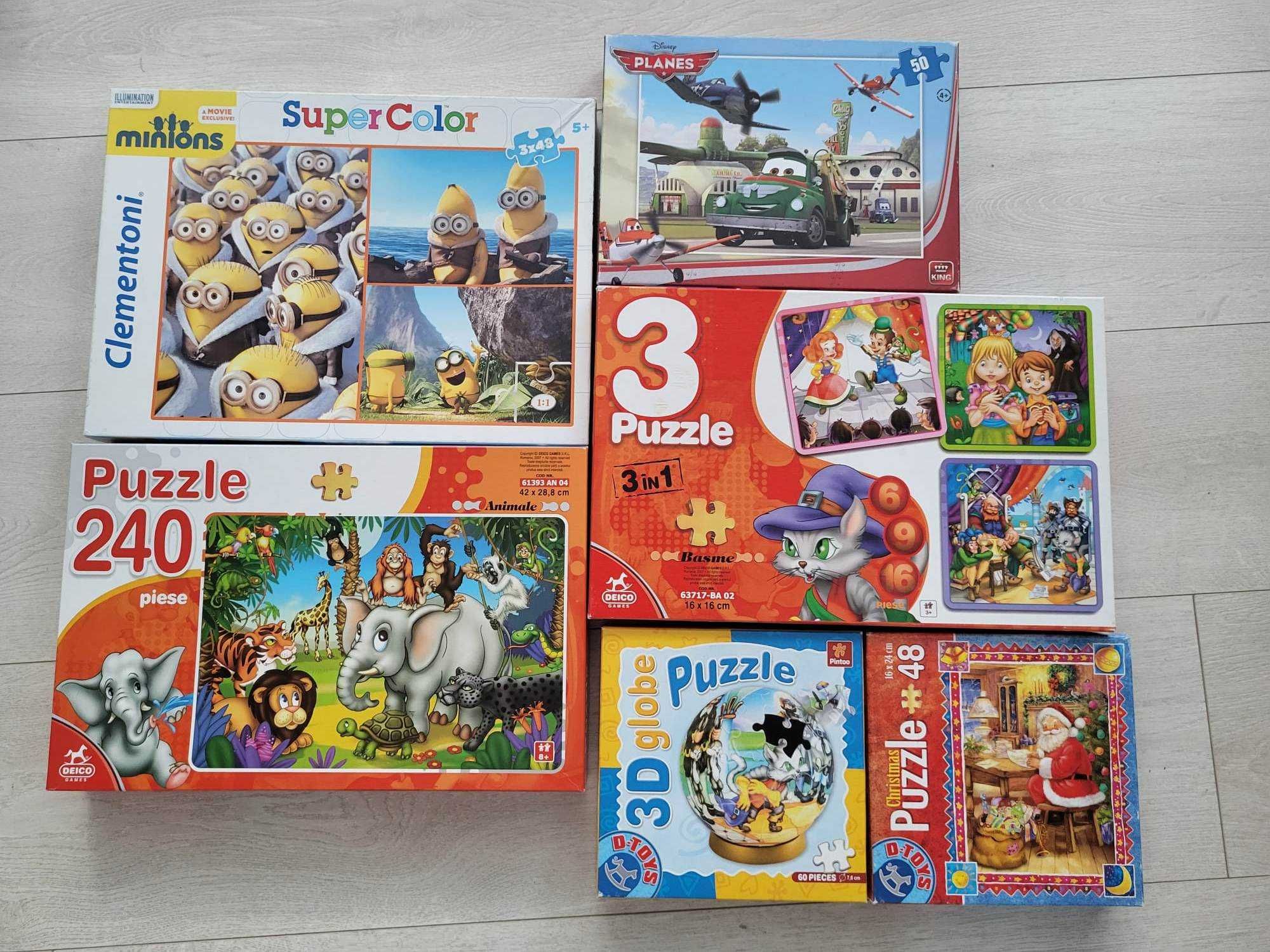 6 Puzzle pentru copii - in stare f buna, ambalajul original