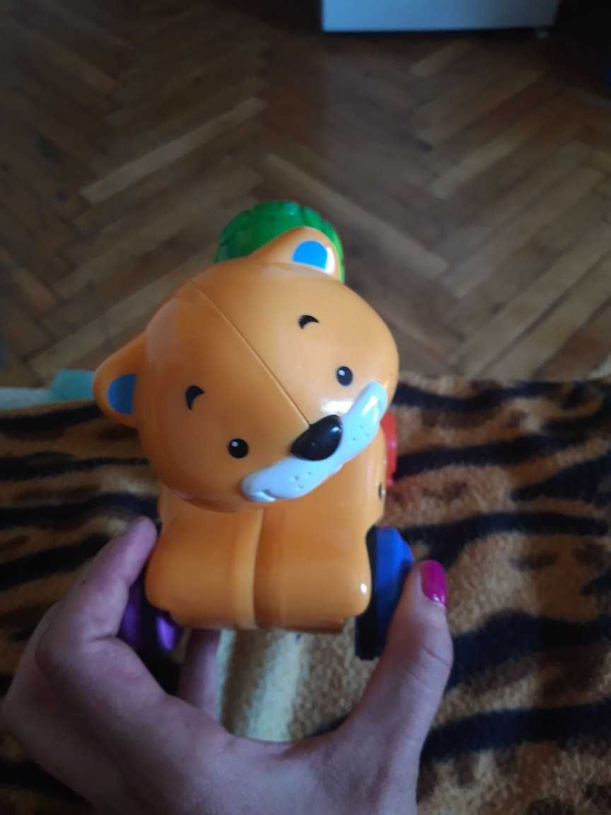 FISHER PRICE количка животно натисни и потегли