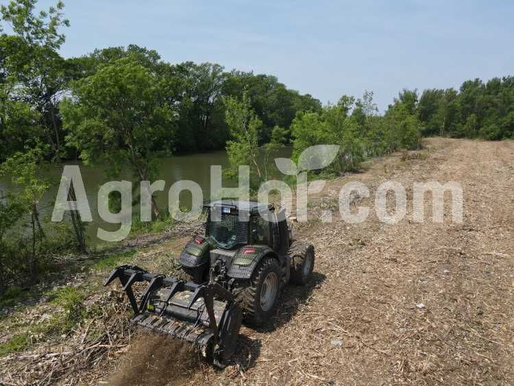 Tocatoare forestiera de 225 cm cu dinți ficși / Black Grizzly