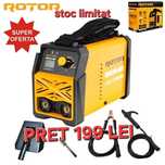 Aparat de sudura LCD Color ROTOR MMA200-MIN, 200 A