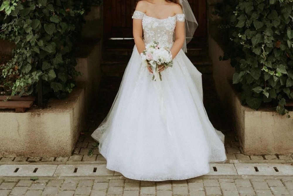 Rochie de mireasă Milla Nova – model Rosalee, mărimea 38, perfecta