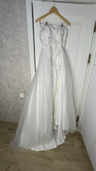 Свадебное платье рыбка трансформер