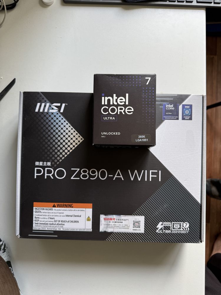 Intel Core Ultra 7 265K + MSI PRO Z890-A WiFi (LGA1851)