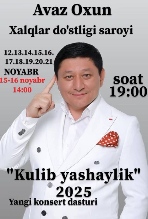 Avaz Oxun konsertiga biletlar sotiladi