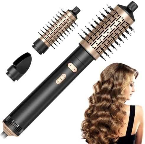 Нов Йонен Сешоар с Термо Четка, 2 Глави, 850W за Обем и Къдрици жени