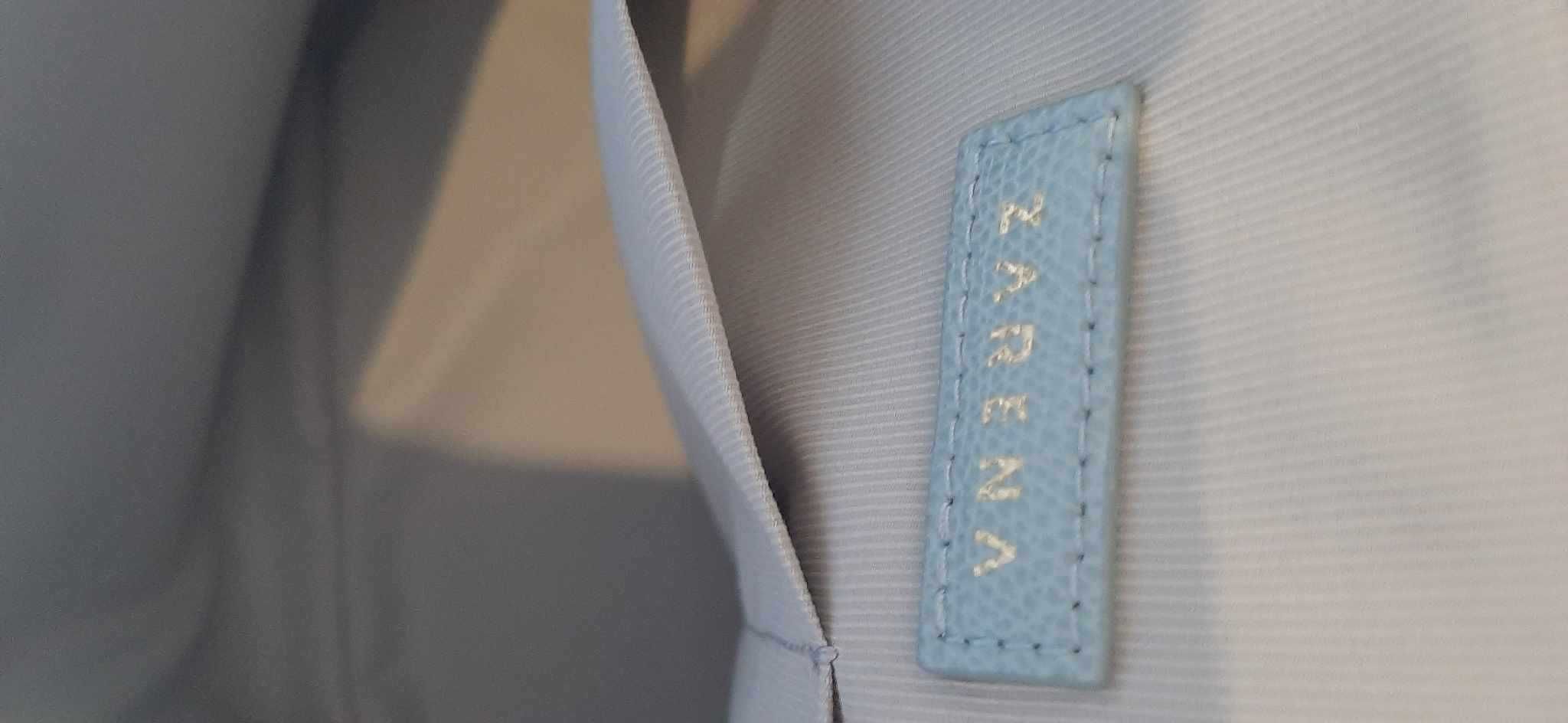 CAMELLIA – чанта за рамо - шопър с принт - светло синя - на ZARENA