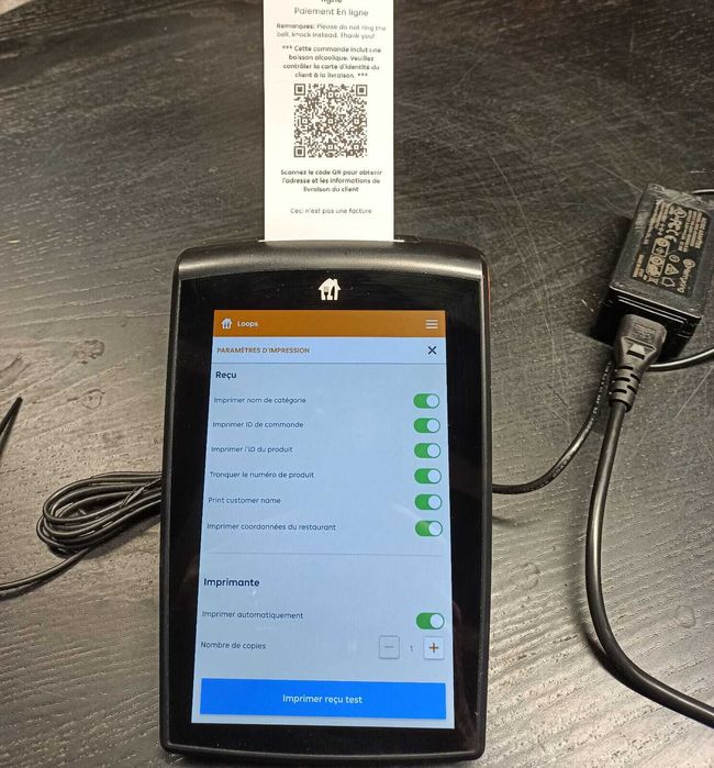 Terminal wifi POS T-connect V2